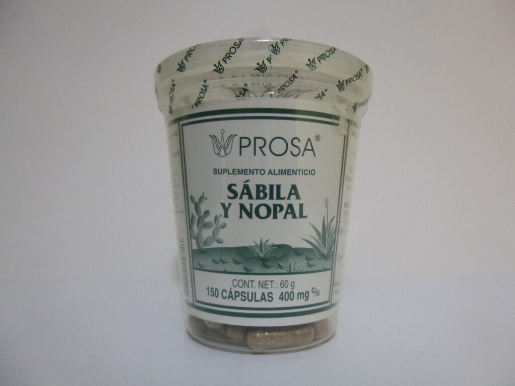 Capsulas De Sabila Y Nopal